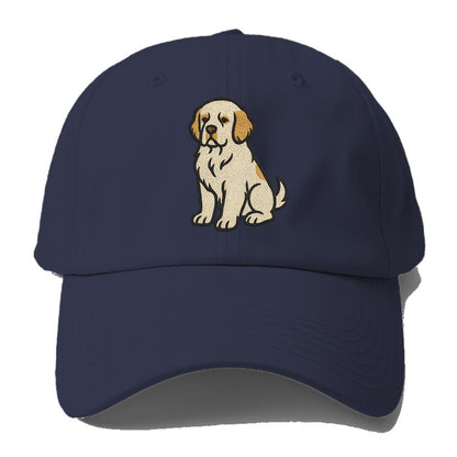 Clumber Spaniel - White with lemon markings embroidered pose - Baseball Cap - Twilight Navy(Blue)