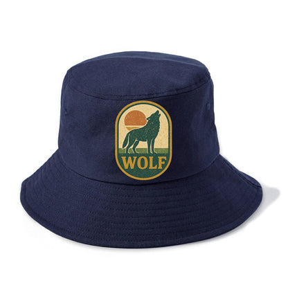 Carbon Fiber Wolf  - Bucket Hat - Twilight Navy(Blue)