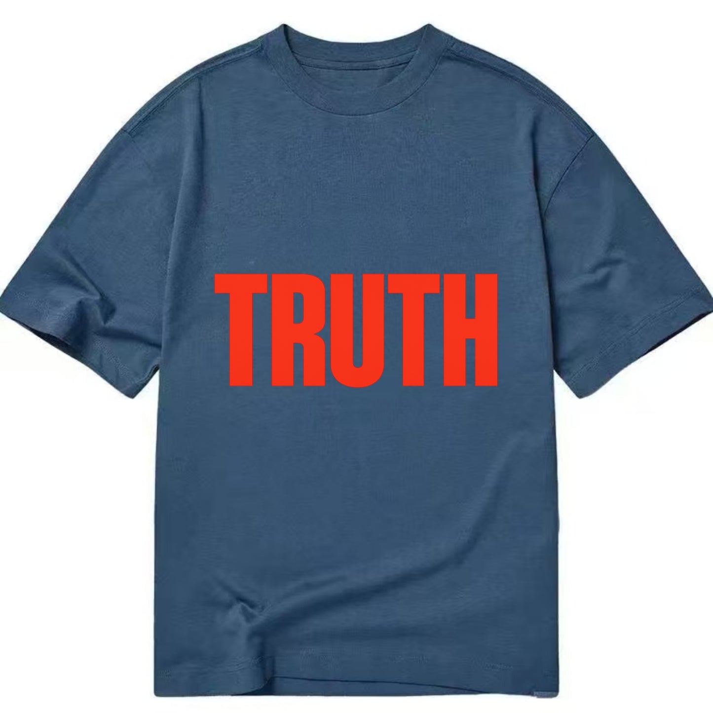 Bold typography design - "TRUTH" - honesty, reality - Classic T-shirt - Twilight Navy(Blue)