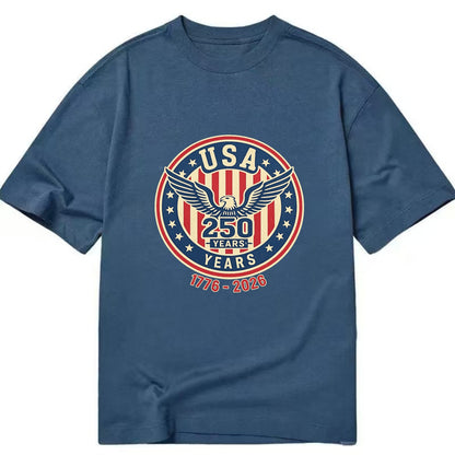 Usa 250 Years Eagle Seal - Classic T-shirt - Twilight Navy(Blue)