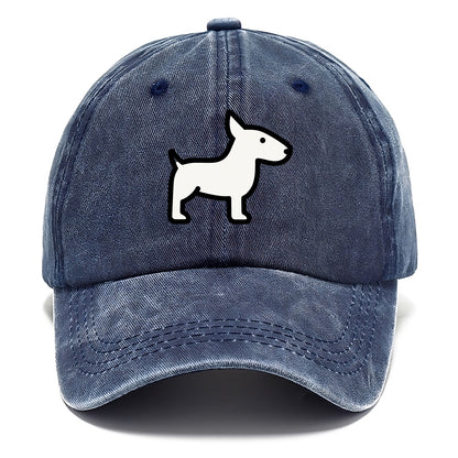 Bull Terrier - White egg-shaped head flat side profile - Classic Cap - Twilight Navy(Blue)