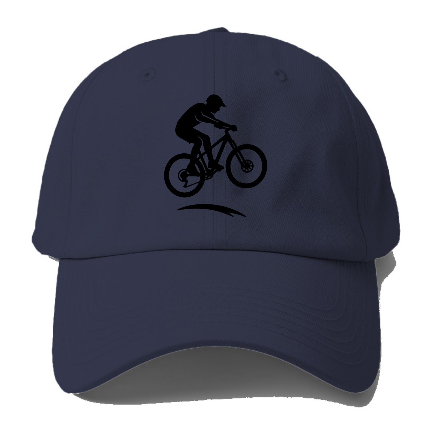 Mountain biker catching air - Baseball Cap For Big Heads - Twilight Navy(Blue)