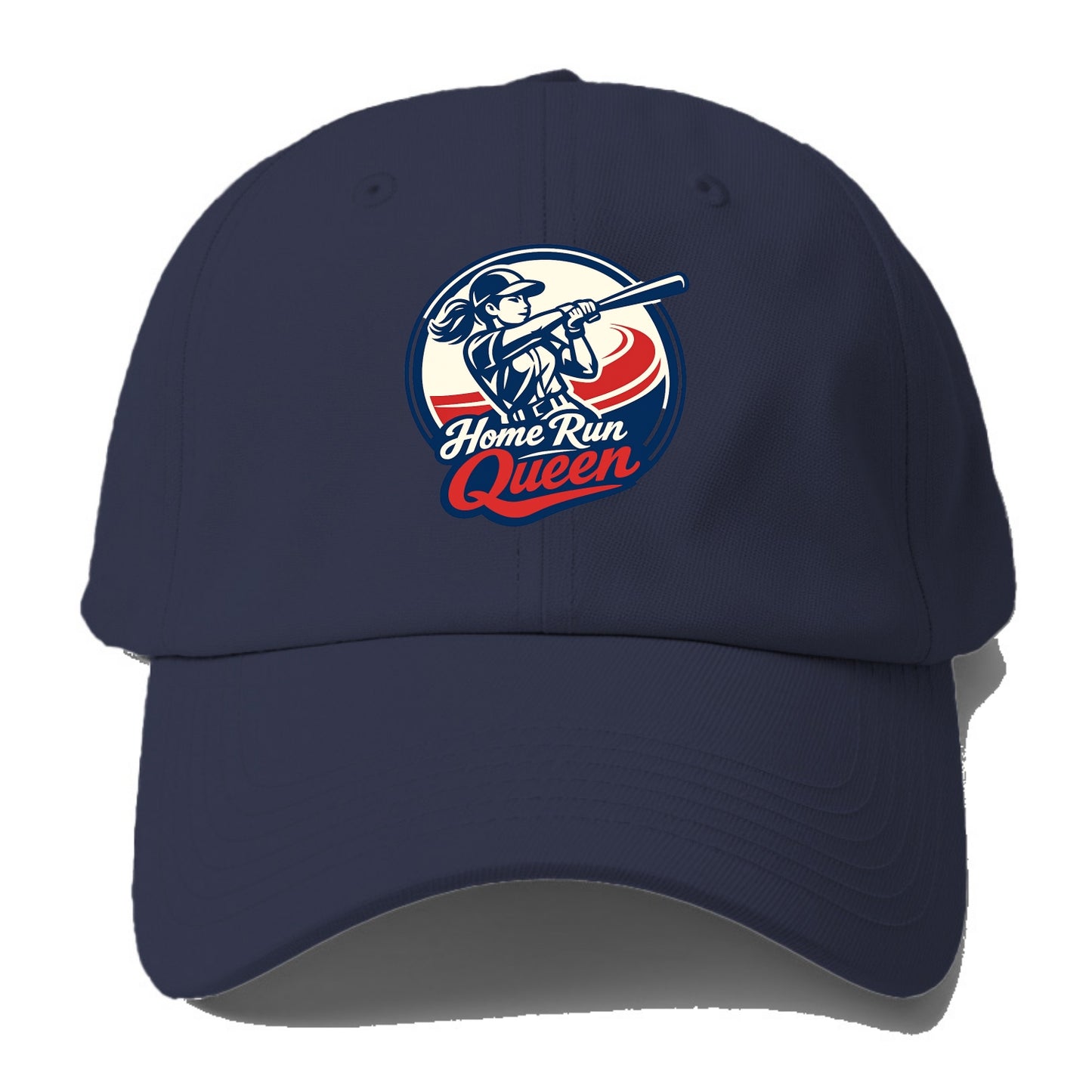 Feminine Power at Bat - Baseball Cap For Big Heads - Twilight Navy(Blue)