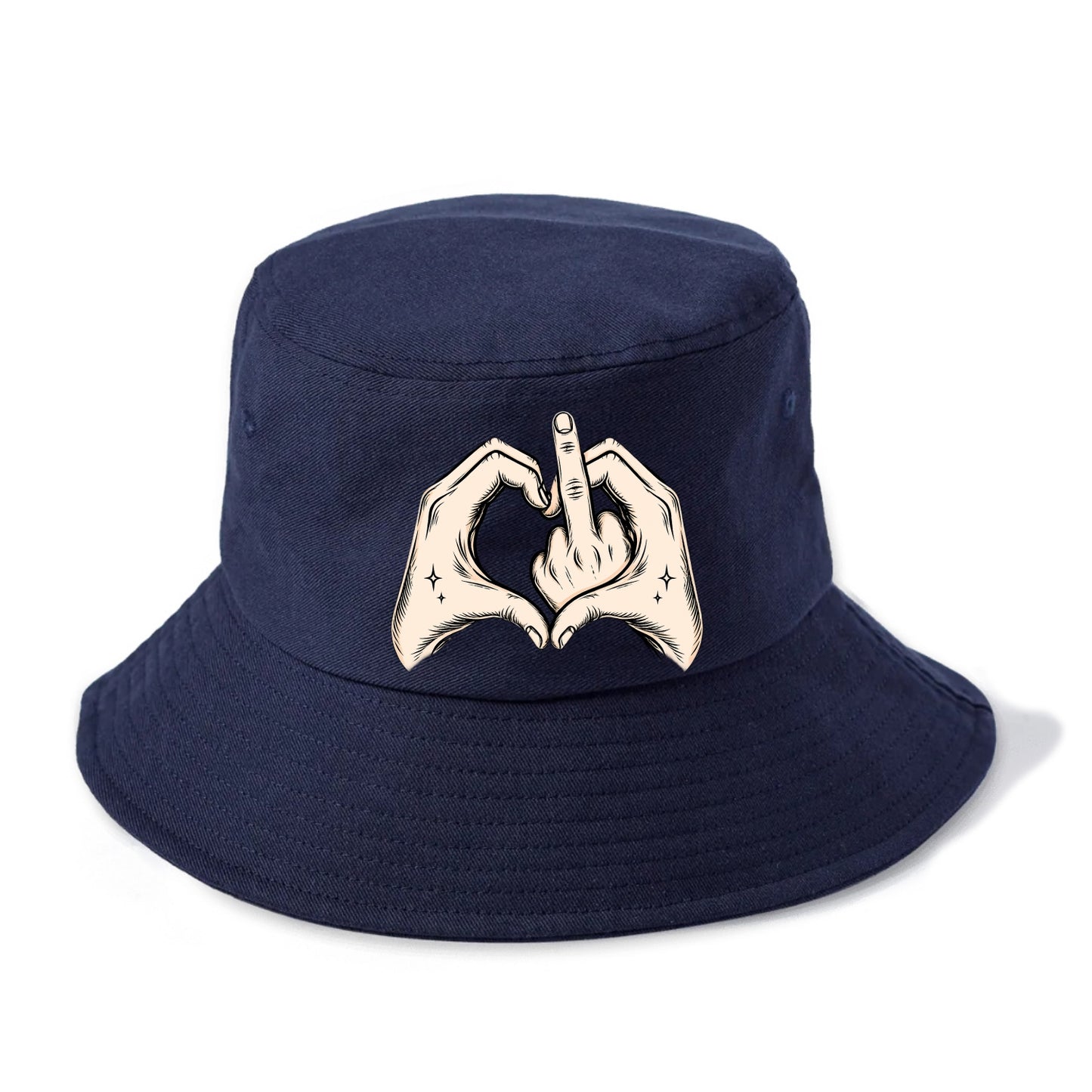 Love You Symbol - Bucket Hat - Twilight Navy(Blue)