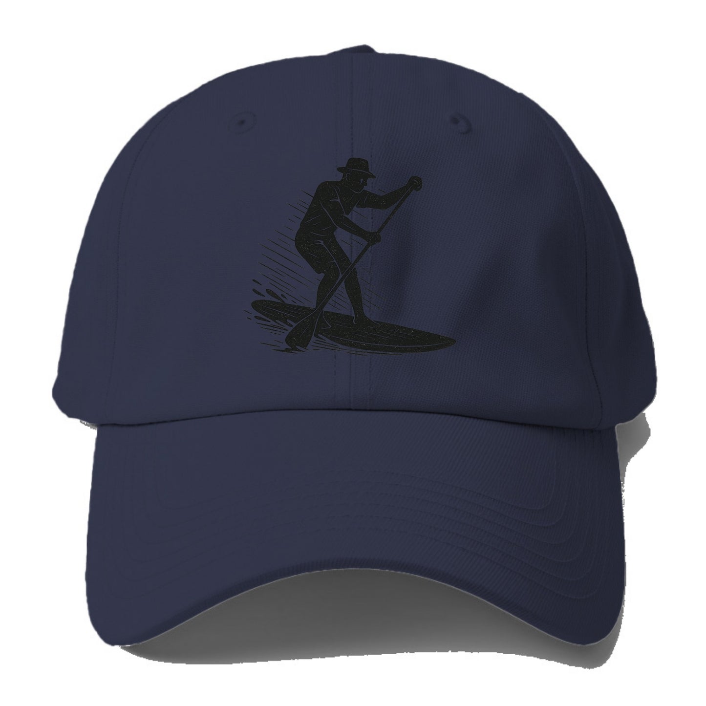 Stand-up paddleboarder on calm water - Baseball Cap - Twilight Navy(Blue)
