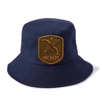 Bow and arrow crossed - archery enthusiast - Bucket Hat - Twilight Navy(Blue)