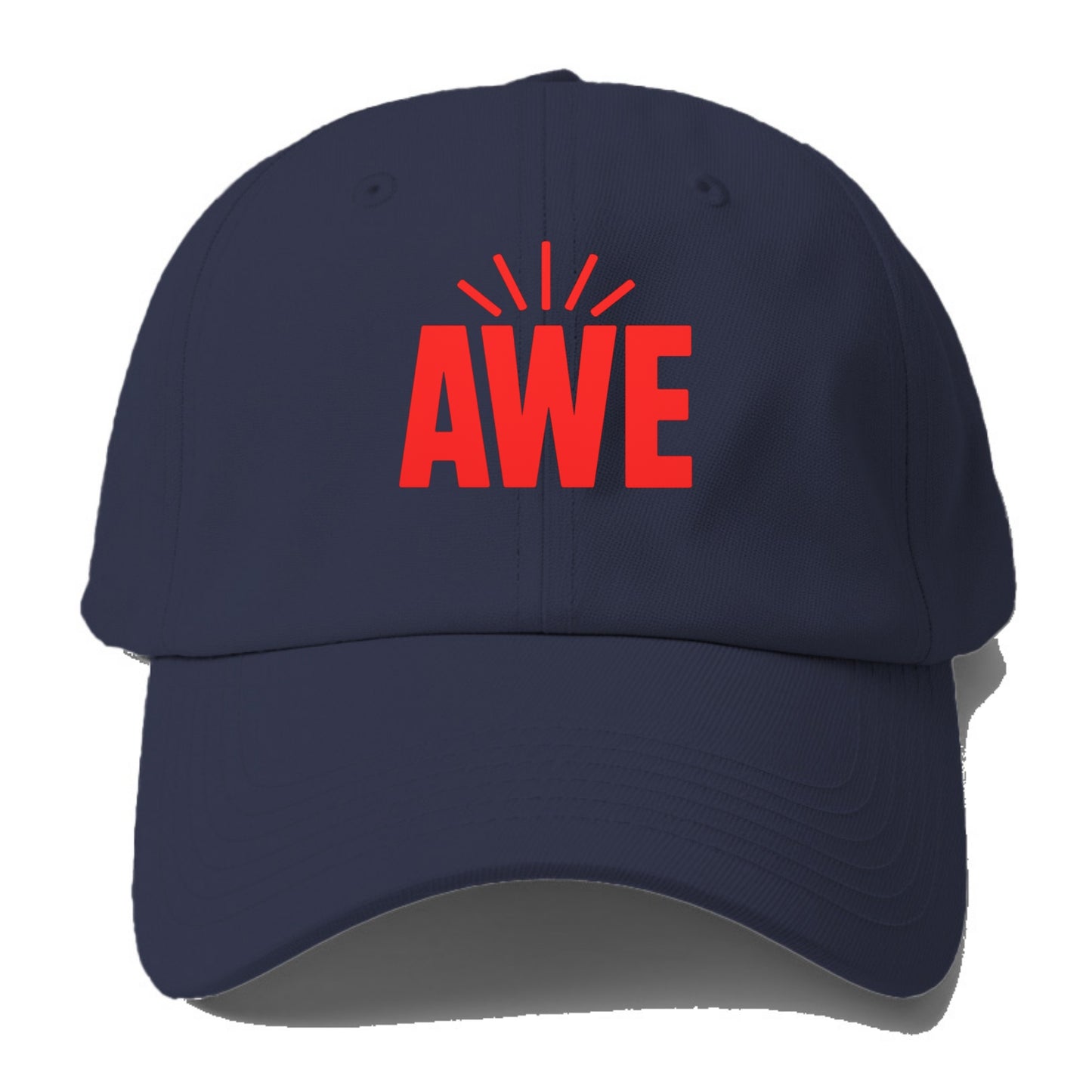 Bold typography design - "AWE" - overwhelming wonder - Baseball Cap For Big Heads - Twilight Navy(Blue)