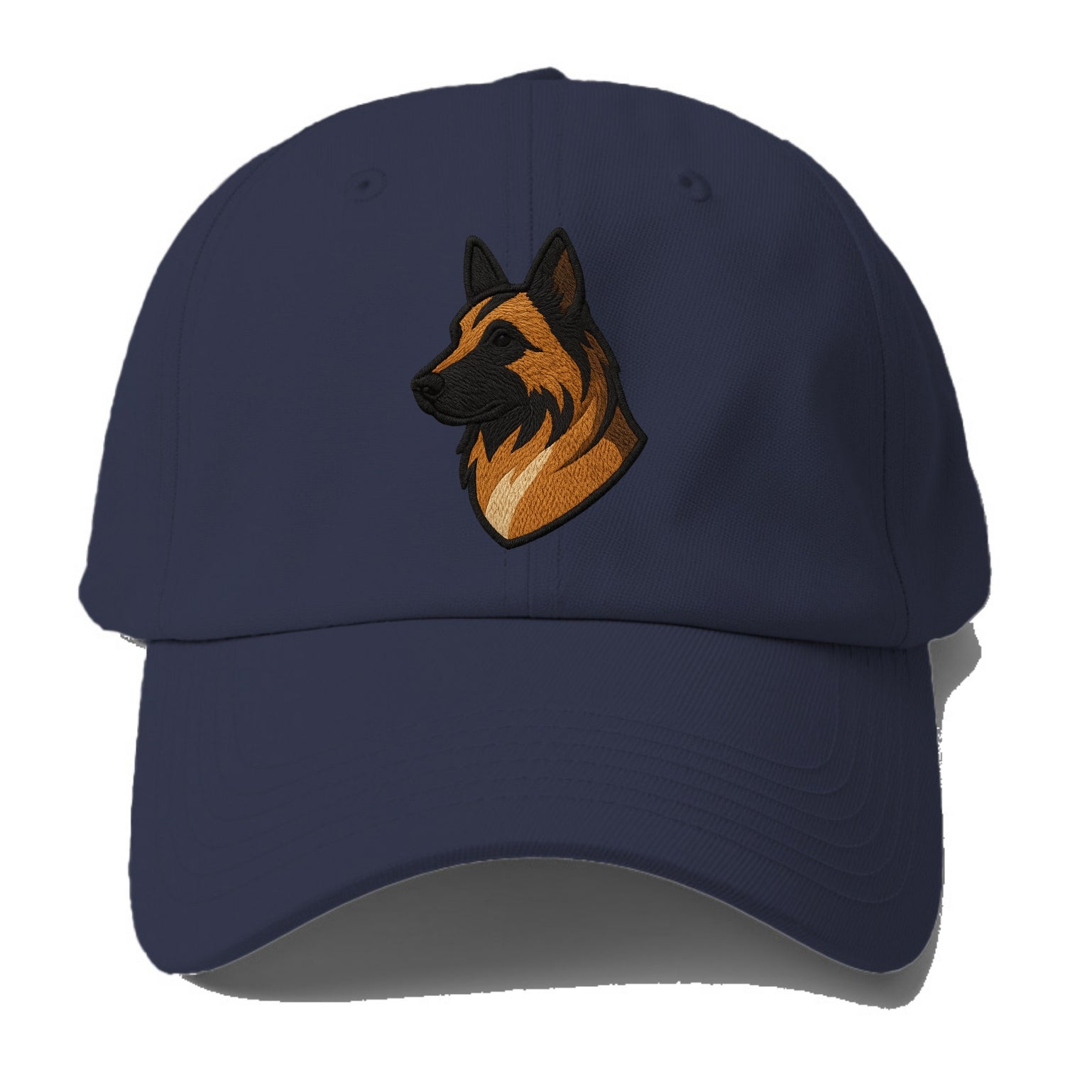 Belgian Tervuren - Fawn with black overlay embroidered design - Baseball Cap - Twilight Navy(Blue)