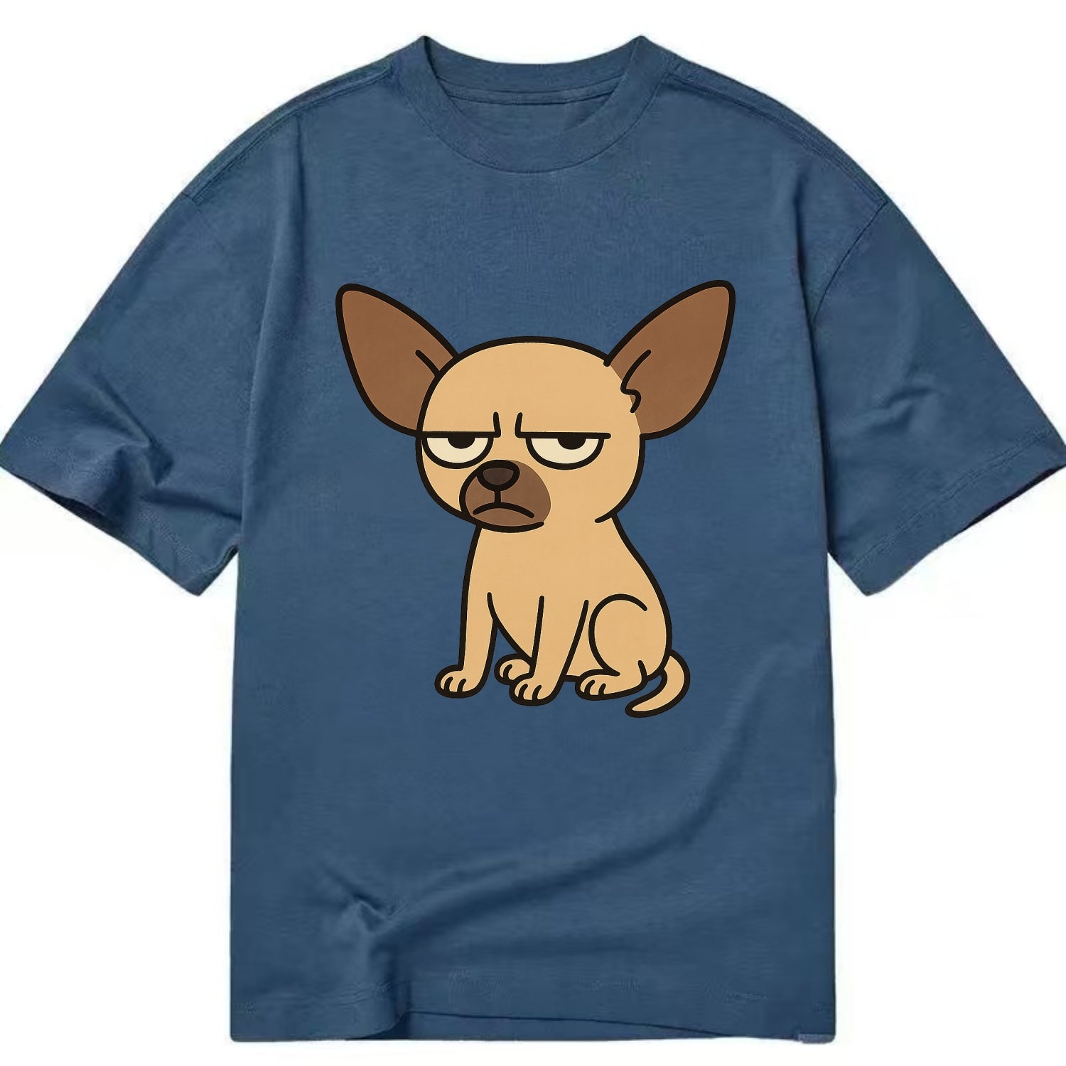 The Chihuahua Judging Silently - Classic T-shirt - Twilight Navy(Blue)
