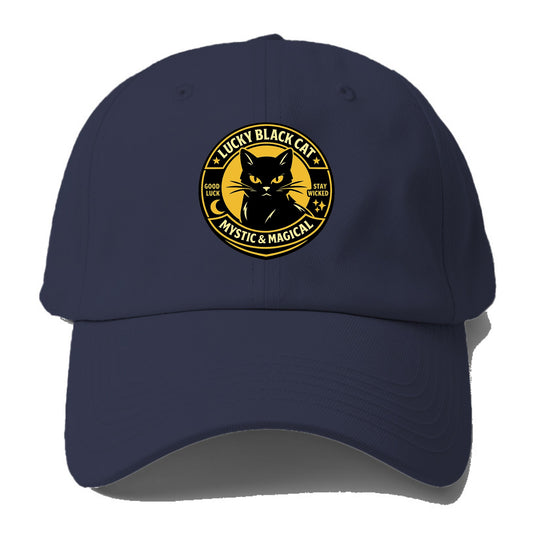 Mystic Feline Emblem - Baseball Cap - Twilight Navy(Blue)