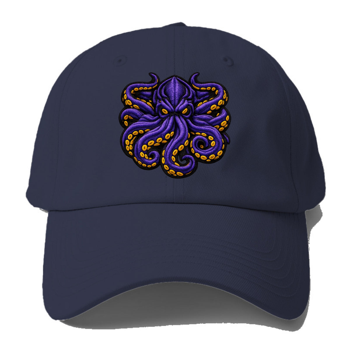 KRAKEN TENTACLES - sea monster in purple and black , deep sea - Baseball Cap For Big Heads - Twilight Navy(Blue)