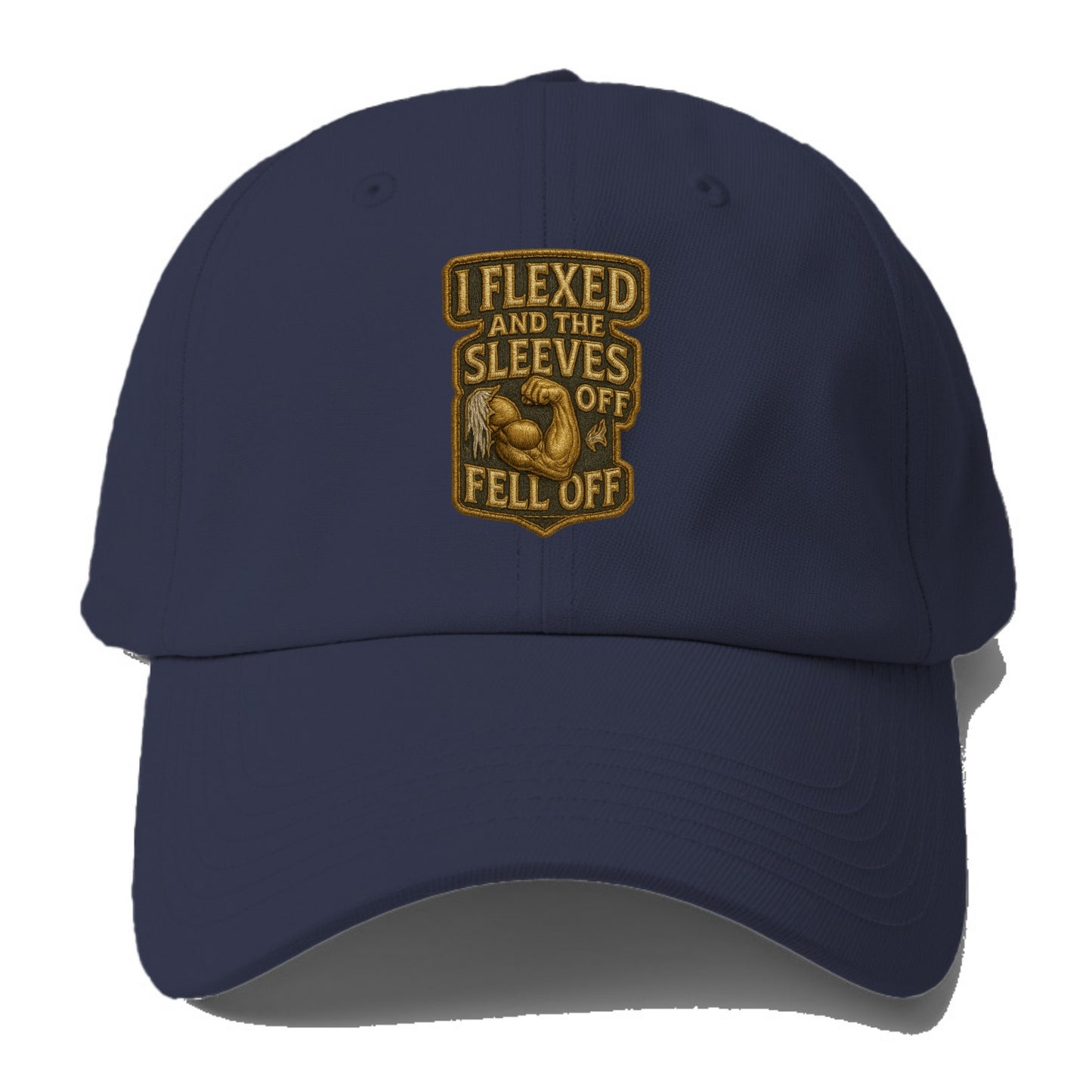 I Flexed and The Sleeves Fell Off  - Baseball Cap - Twilight Navy(Blue)