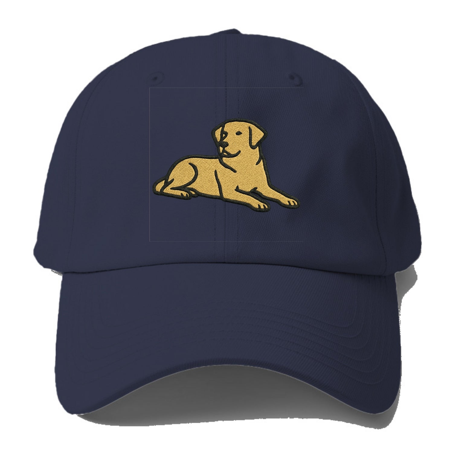 Labrador Retriever - Yellow lab relaxed Baseball Cap For Big Heads - Twilight Navy(Blue)