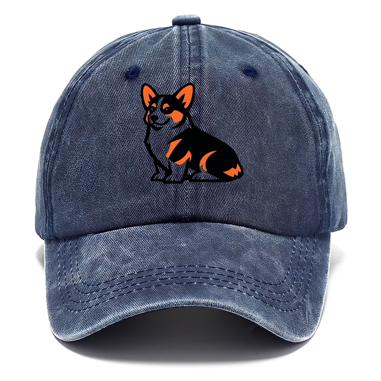 Tricolor Corgi Charm - Classic Cap - Twilight Navy(Blue)