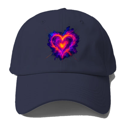Heart Nebula - Cosmic heart-shaped nebul Baseball Cap - Twilight Navy(Blue)