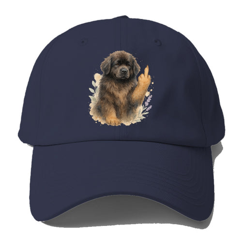 Newfoundland fluffy bear-like with webbed paws, massive gentle paw up - Baseball Cap For Big Heads