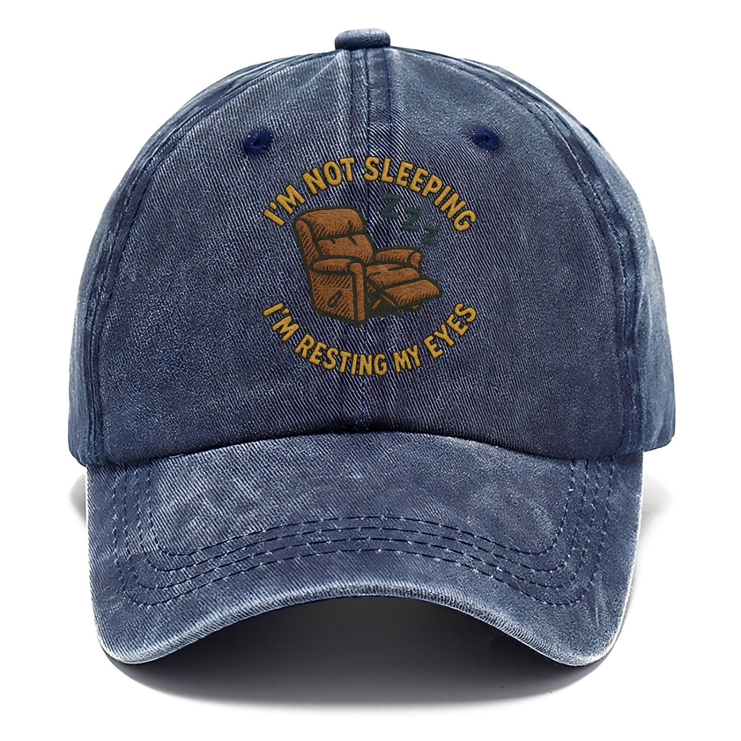 I'm Not Sleeping I'm Resting My Eyes  - Classic Cap - Twilight Navy(Blue)