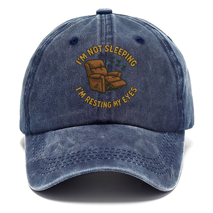 I'm Not Sleeping I'm Resting My Eyes  - Classic Cap - Twilight Navy(Blue)