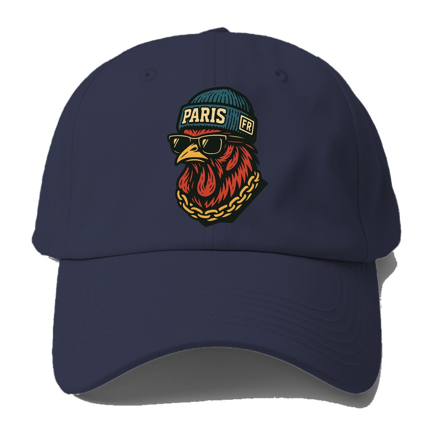 Paris Rooster - Baseball Cap For Big Heads - Twilight Navy(Blue)