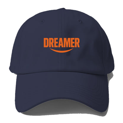 Bold typography design - "DREAMER" - imagination, seeing possibilities - Baseball Cap For Big Heads - Twilight Navy(Blue)