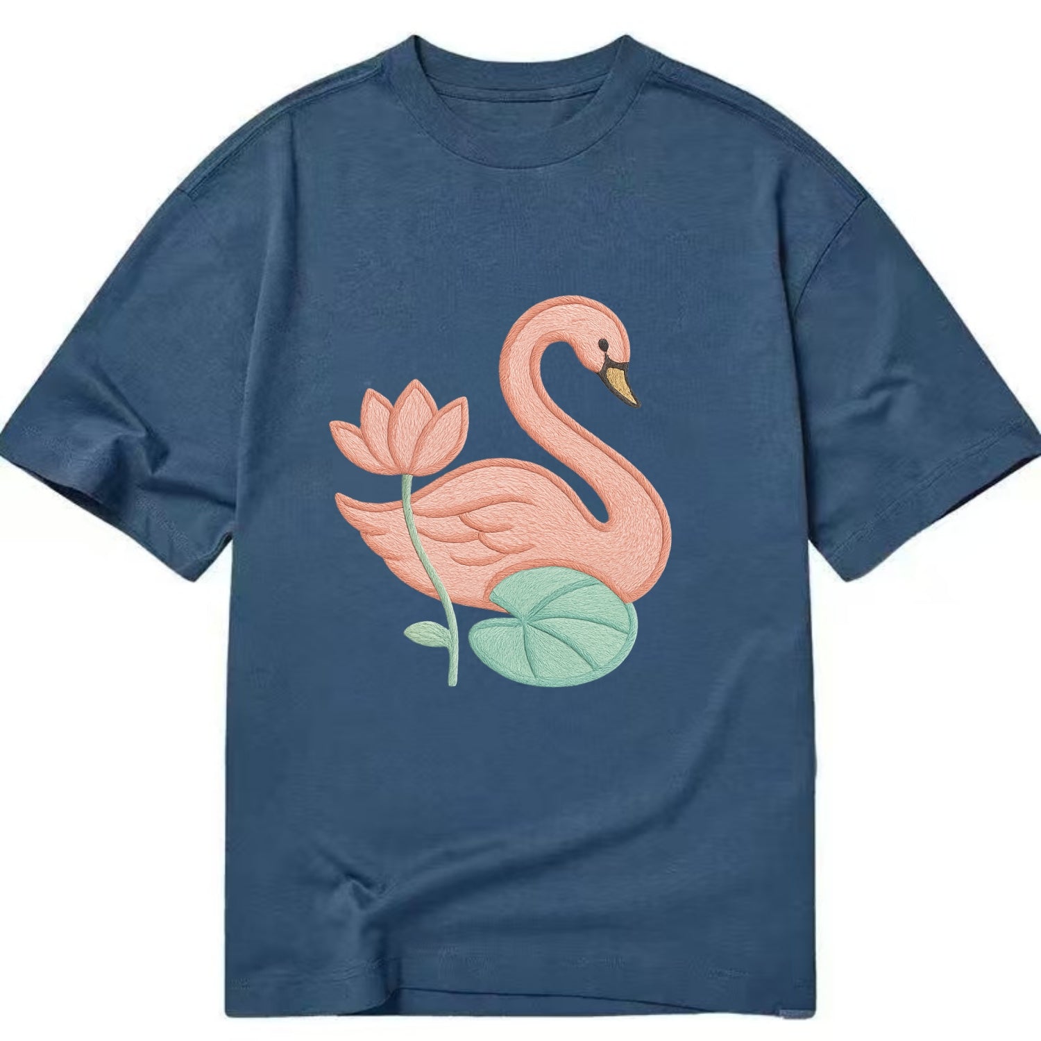 Coral Swan - Classic T-shirt - Twilight Navy(Blue)