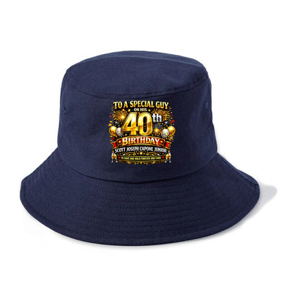 Special 40th Birthday - Bucket Hat - Twilight Navy(Blue)