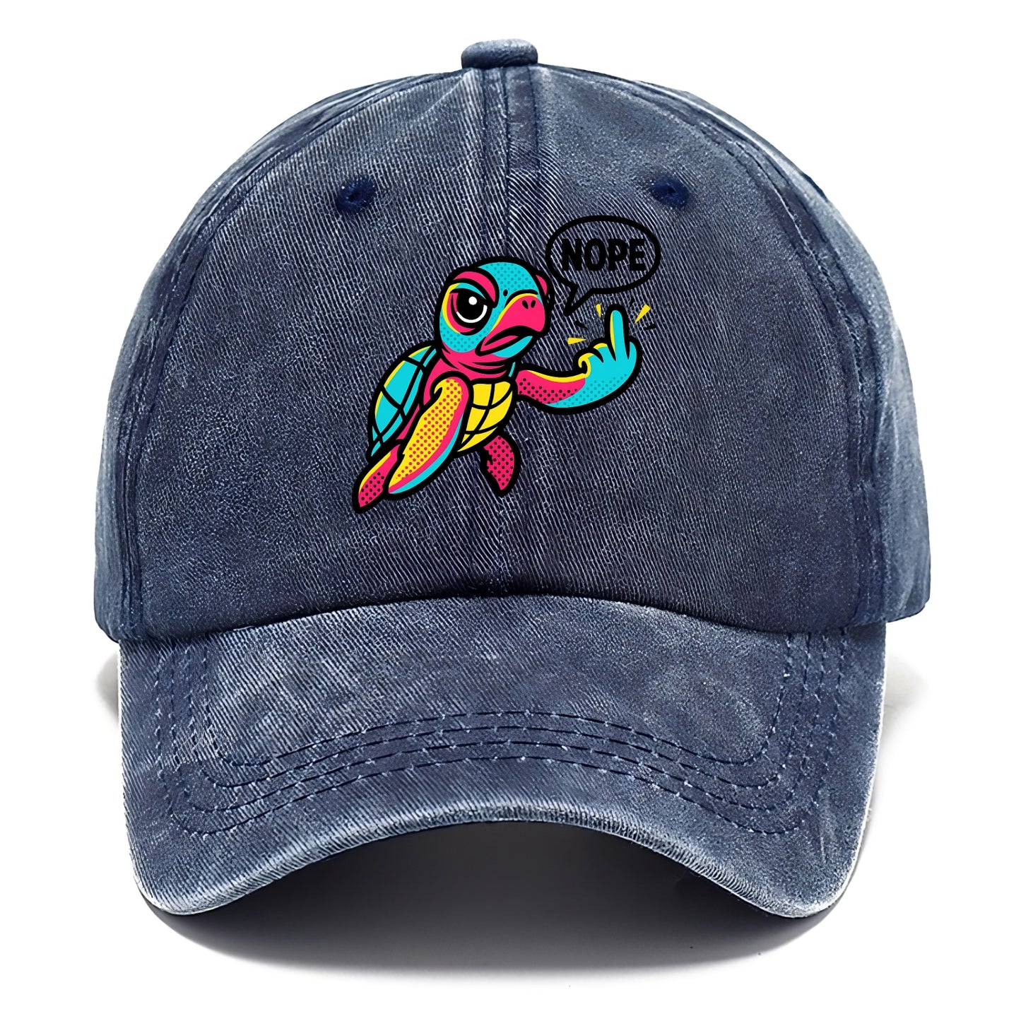 baby sea turtle swimming gracefully, one flipper extended sassily - Classic Cap - Twilight Navy(Blue)