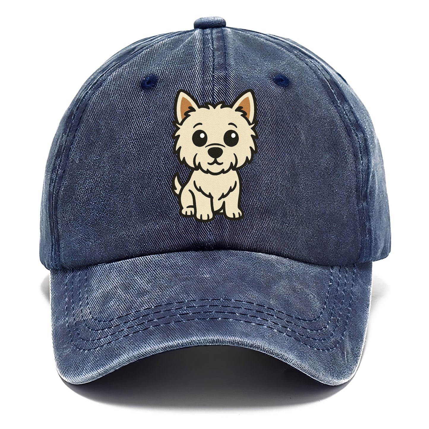 West Highland White Terrier - Alert standing pose - Classic Cap - Twilight Navy(Blue)