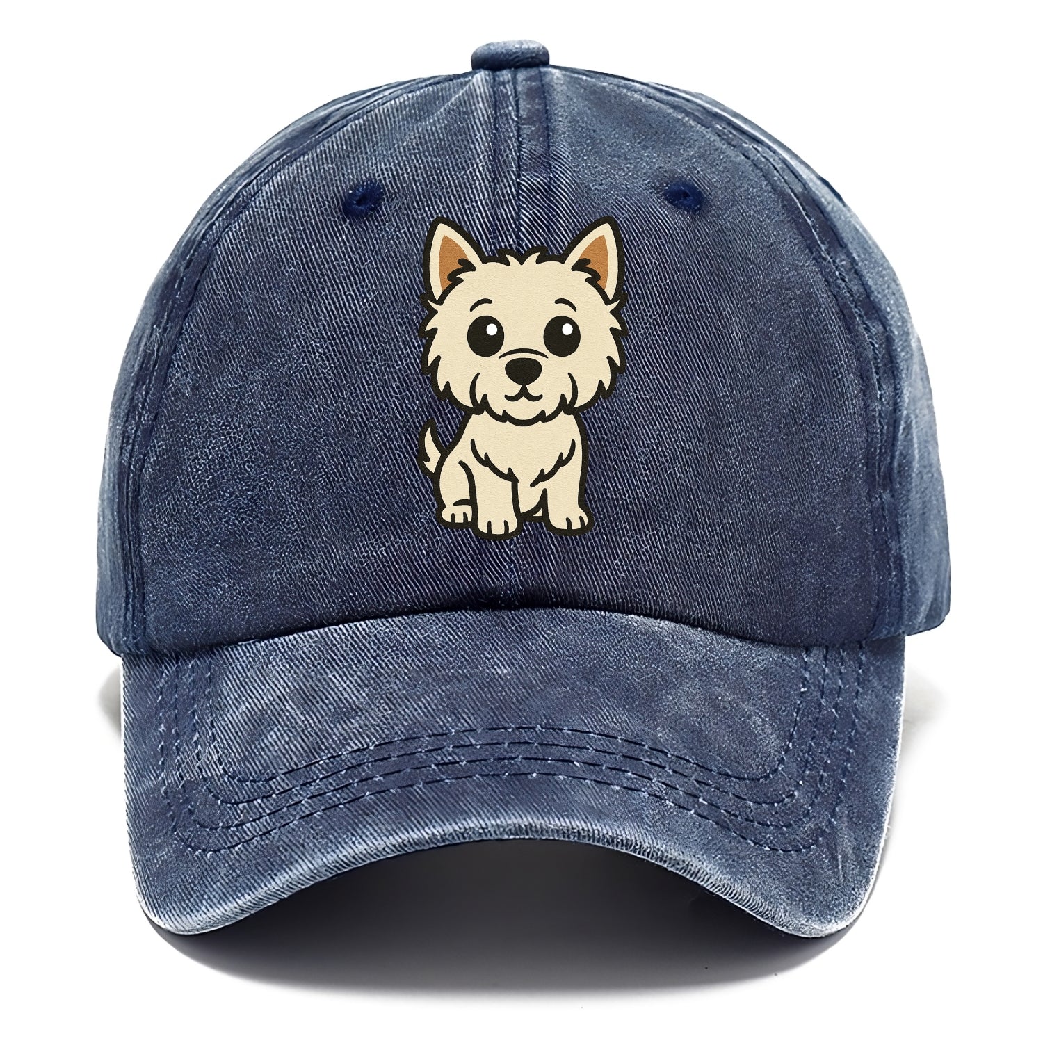 West Highland White Terrier - Alert standing pose - Classic Cap - Twilight Navy(Blue)
