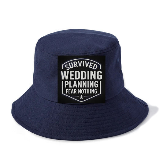 Survived wedding planning, fear nothing - Bucket Hat - Twilight Navy(Blue)