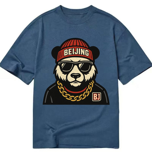 Beijing Panda - Classic T-shirt - Twilight Navy(Blue)