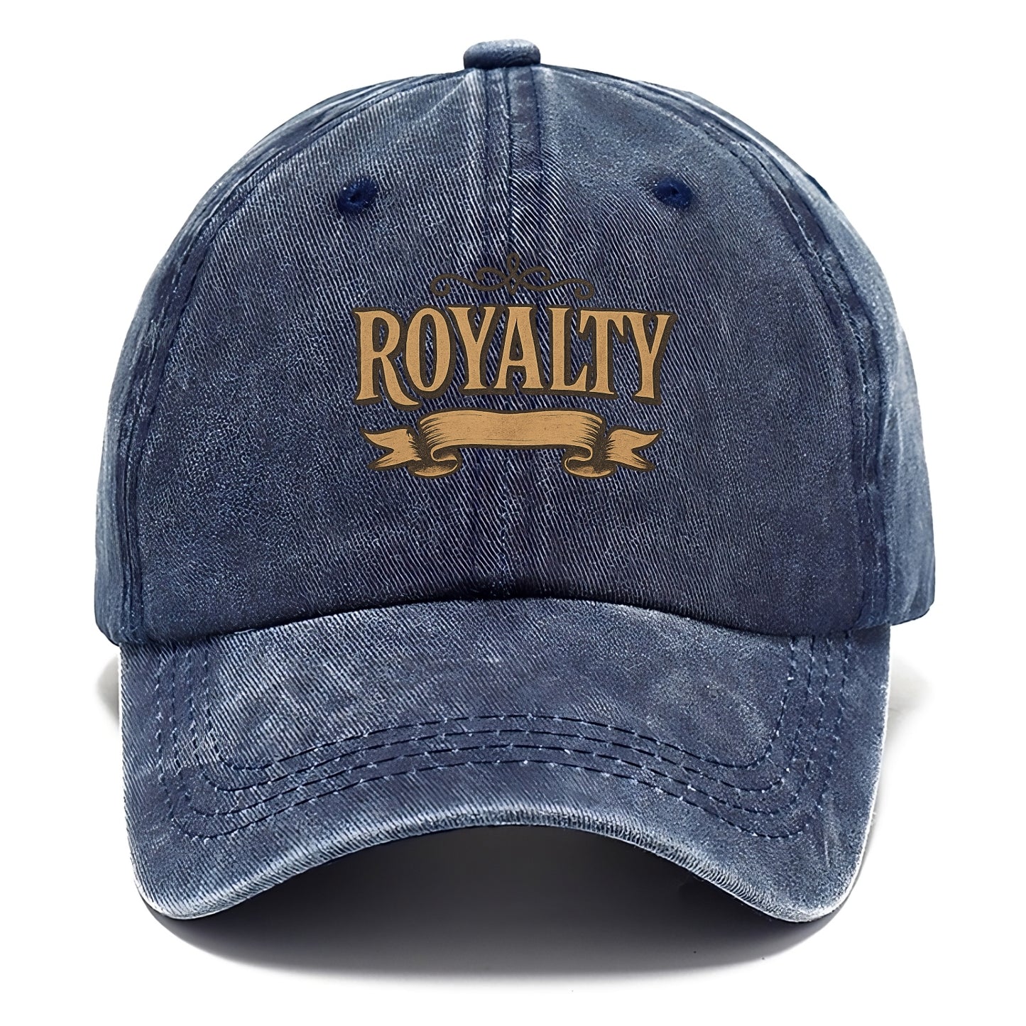 Bold typography design - "ROYALTY" - regal bearing, noble spirit - Classic Cap - Twilight Navy(Blue)