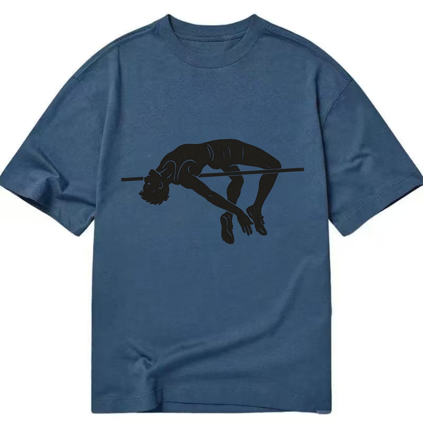 High jumper arching over bar - Classic T-shirt - Twilight Navy(Blue)