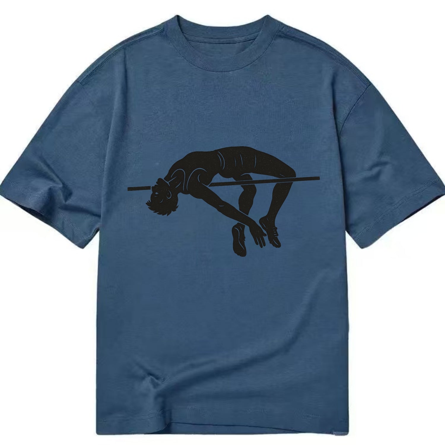 High jumper arching over bar - Classic T-shirt - Twilight Navy(Blue)