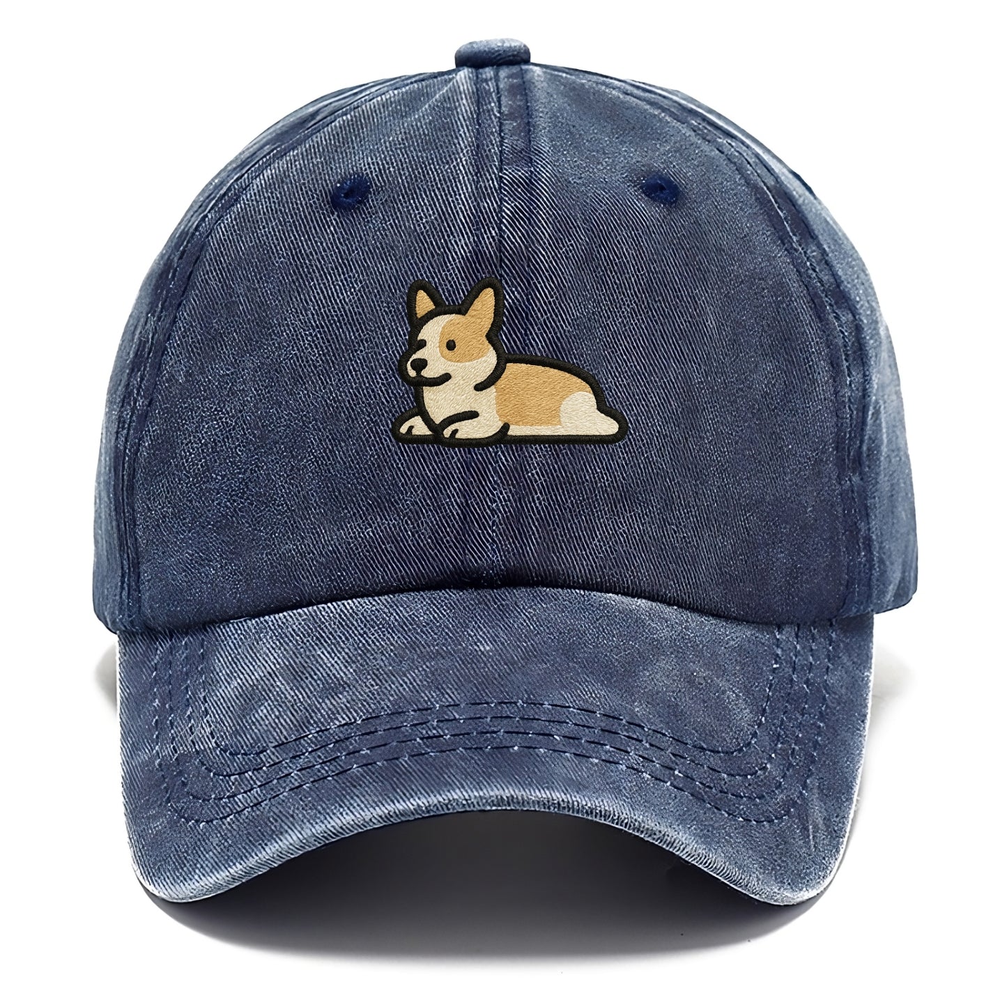 Corgi - Sploot lying position - Classic Cap - Twilight Navy(Blue)