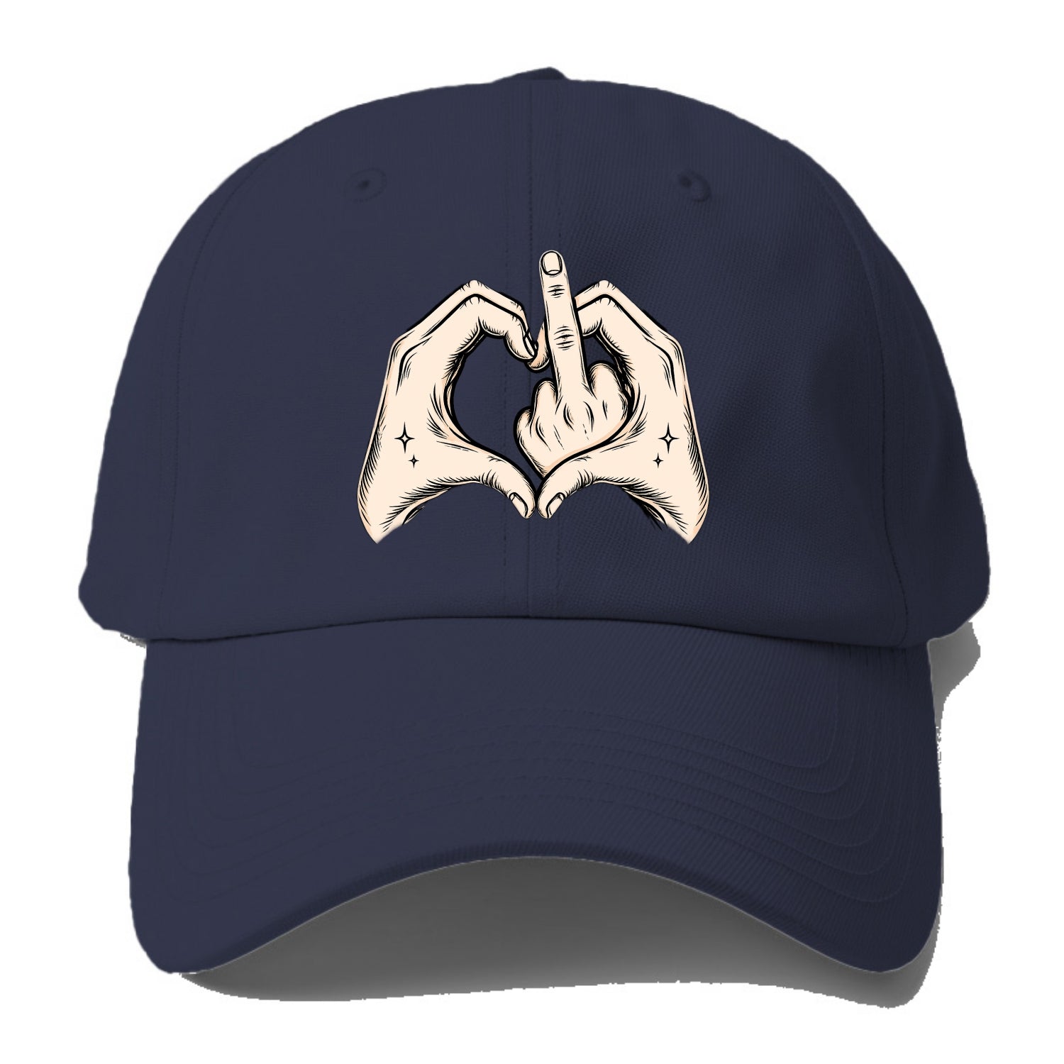 Love You Symbol - Baseball Cap - Twilight Navy(Blue)
