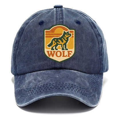 Digital Pixel Wolf  - Classic Cap - Twilight Navy(Blue)