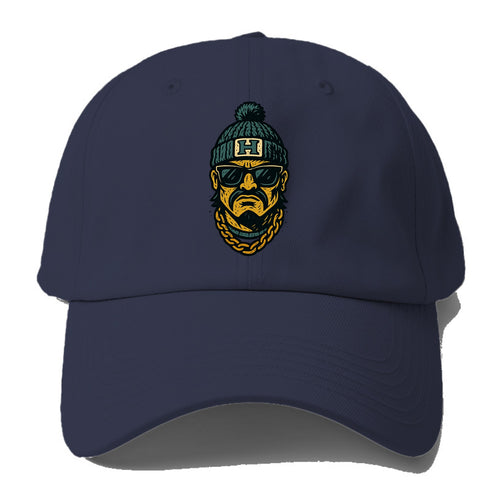Honolulu Warrior wearing Hawaii beanie with H patch - Baseball Cap