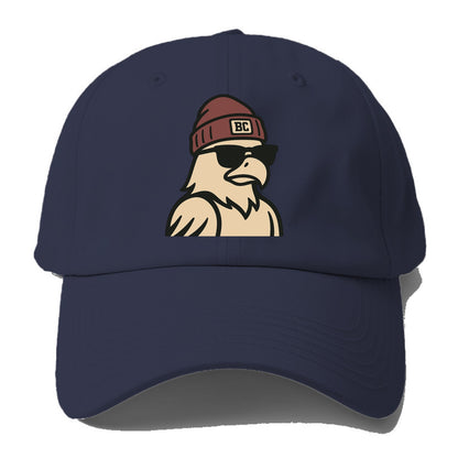Chestnut Hill Eagle wearing Boston College beanie with BC patch - Baseball Cap - Twilight Navy(Blue)