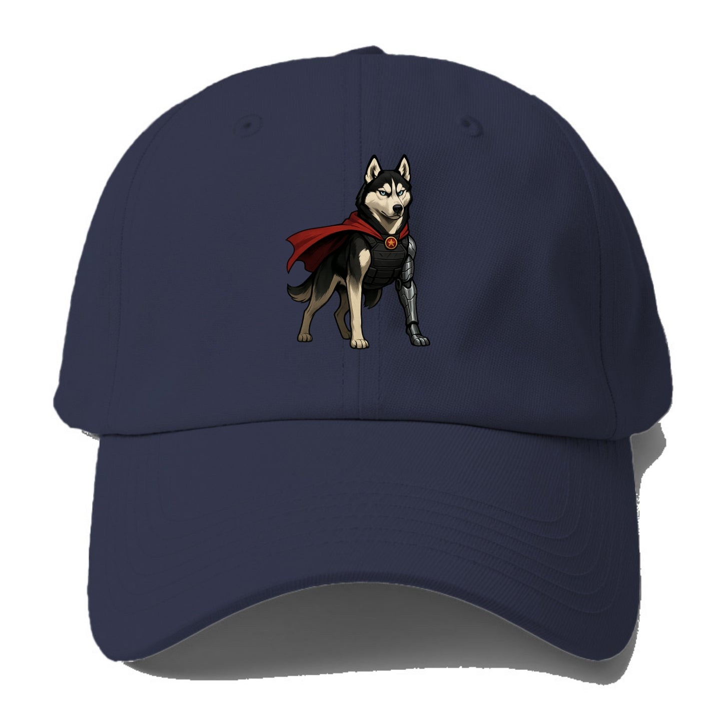 Siberian Husky Winter Soldier  - Baseball Cap - Twilight Navy(Blue)