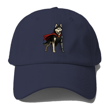 Siberian Husky Winter Soldier  - Baseball Cap - Twilight Navy(Blue)