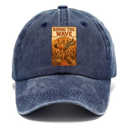 Crowd surfing at packed concert - "Riding the Wave" - concert energy - Classic Cap - Twilight Navy(Blue)