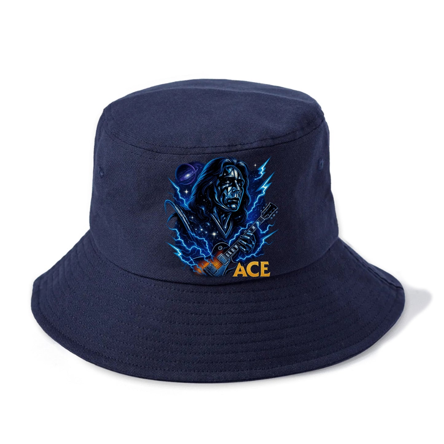 Cosmic Chrome Portrait - Bucket Hat - Twilight Navy(Blue)