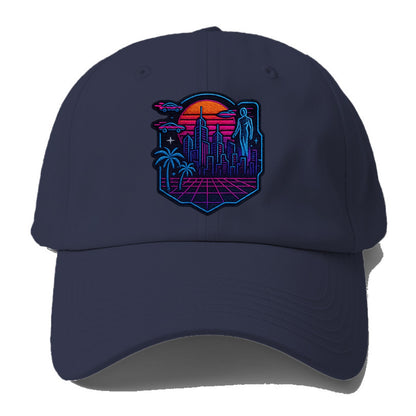 Cyberpunk City - Baseball Cap - Twilight Navy(Blue)