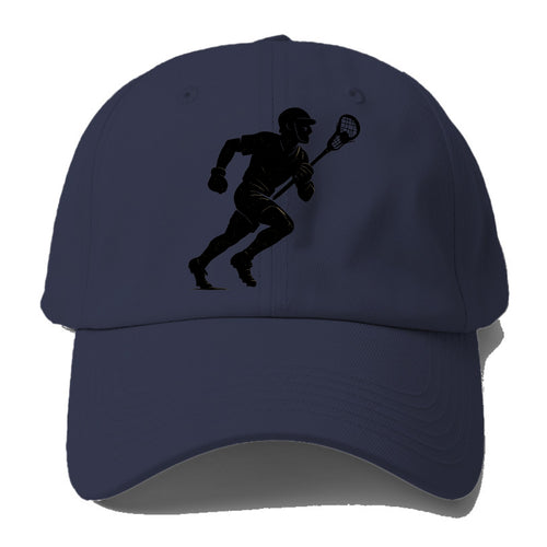 Lacrosse player cradling and running - Baseball Cap For Big Heads