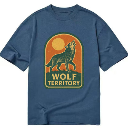 Wolf Territory Marking  - Classic T-shirt - Twilight Navy(Blue)