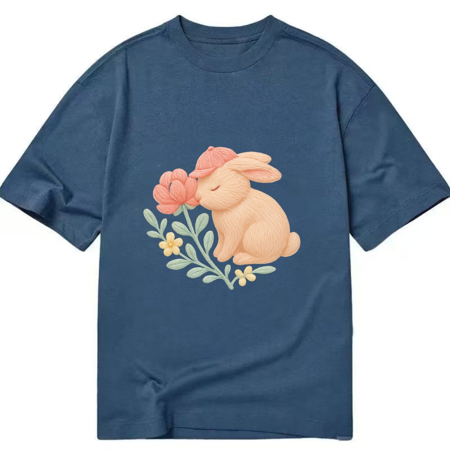 Peach Bunny - Classic T-shirt - Twilight Navy(Blue)
