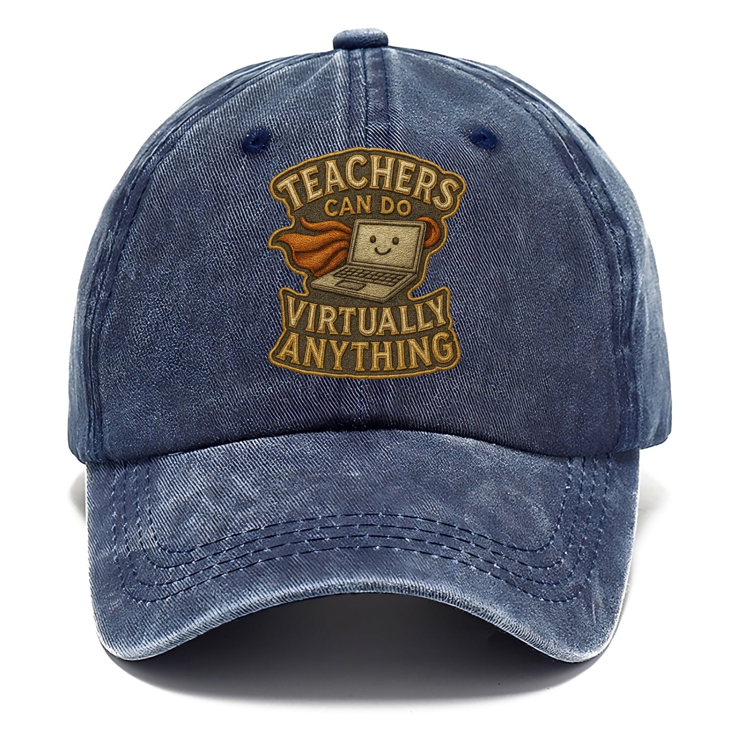 Teachers Can Do Virtually Anything  - Classic Cap - Twilight Navy(Blue)