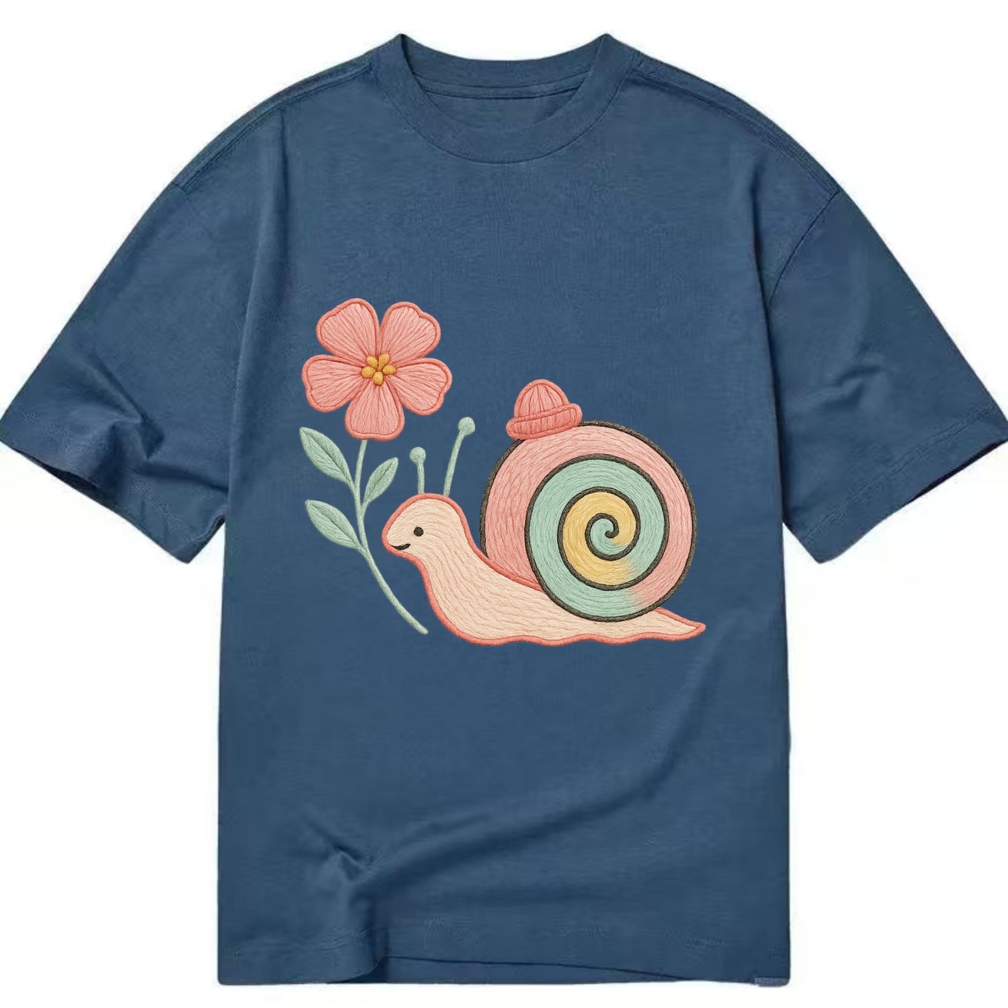 Coral Snail - Classic T-shirt - Twilight Navy(Blue)
