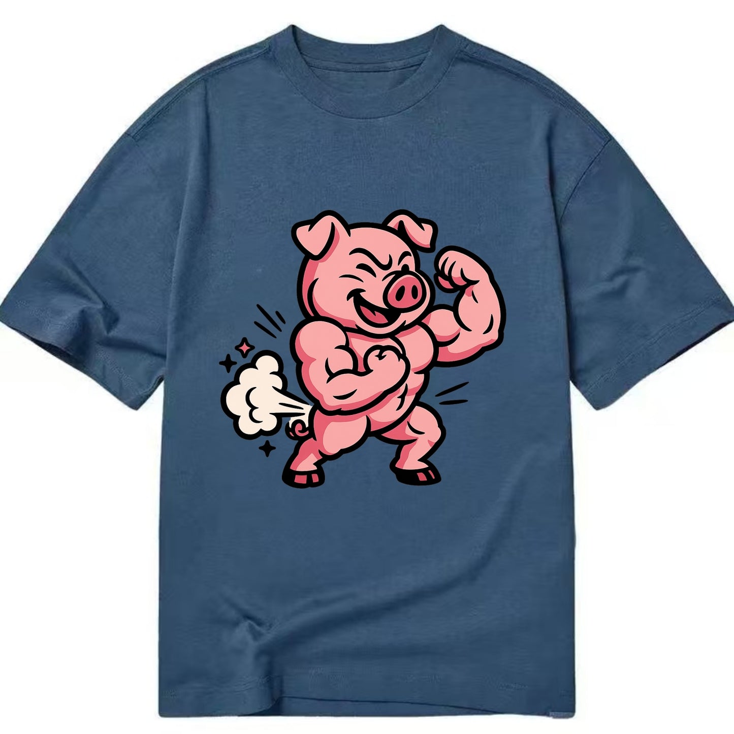 Strong Pig - Classic T-shirt - Twilight Navy(Blue)
